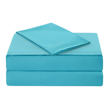 Load image into Gallery viewer, Solid Teal Deep Pocket 4 Piece Sheet Set