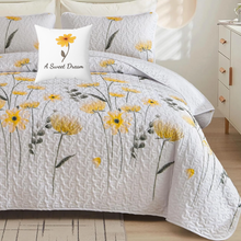 Load image into Gallery viewer, Yellow Floral "A Sweet Dream" Accent Pillow