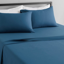 Load image into Gallery viewer, Solid Dark Teal Deep Pocket 4 Piece Sheet Set