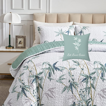 Load image into Gallery viewer, Botanical Green Leaves Accent Pillow