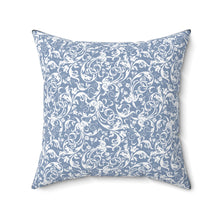 Load image into Gallery viewer, Boho Blue Grey Accent Pillow