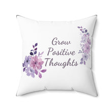 Load image into Gallery viewer, Purple Floral Accent Pillow