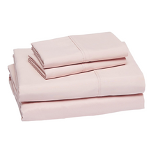 Load image into Gallery viewer, Solid Blush Pink Deep Pocket 4 Piece Sheet Set