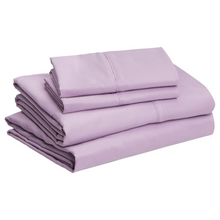 Load image into Gallery viewer, Solid Lavender Deep Pocket 4 Piece Sheet Set
