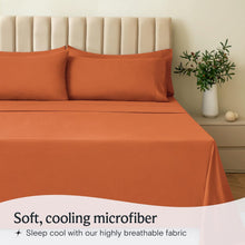 Load image into Gallery viewer, Autumn Orange Deep Pocket 6 Piece Sheet Set