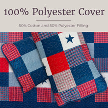 Load image into Gallery viewer, American Cabin Patchwork Rustic Lodge 3 Piece Quilt Set