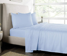 Load image into Gallery viewer, Solid Sky Blue Deep Pocket 4 Piece Sheet Set