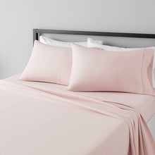 Load image into Gallery viewer, Solid Blush Pink Deep Pocket 4 Piece Sheet Set