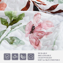 Load image into Gallery viewer, Floral Meadow Reversible 3 Piece Quilt Set