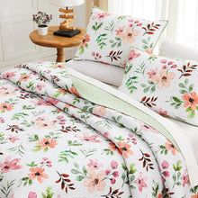 Load image into Gallery viewer, Floral Meadow Reversible 3 Piece Quilt Set