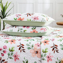 Load image into Gallery viewer, Floral Meadow Reversible 3 Piece Quilt Set