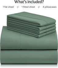 Load image into Gallery viewer, Moss Green Deep Pocket 6 Piece Sheet Set