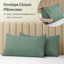 Load image into Gallery viewer, Moss Green Deep Pocket 6 Piece Sheet Set