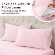 Load image into Gallery viewer, Pink Deep Pocket 4 Piece Sheet Set