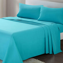 Load image into Gallery viewer, Solid Teal Deep Pocket 4 Piece Sheet Set