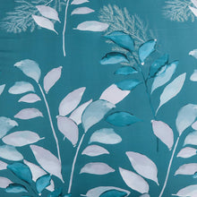Load image into Gallery viewer, Botanical Teal Leaves 3 Piece Comforter Set