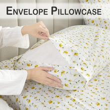Load image into Gallery viewer, Yellow Floral Deep Pocket 4 Piece Sheet Set