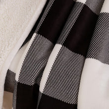 Load image into Gallery viewer, Safdie Blankets & Throws Black & White - Plush Velvet Throw Blanket