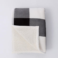 Load image into Gallery viewer, Safdie Blankets & Throws Black & White - Plush Velvet Throw Blanket