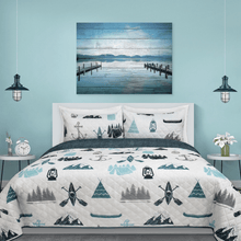 Load image into Gallery viewer, Safdie Quilt Set Signature Print - 3 Piece Quilt Set