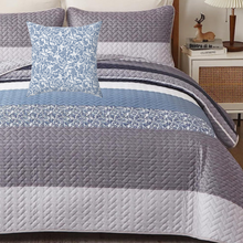 Load image into Gallery viewer, Boho Blue Grey Accent Pillow
