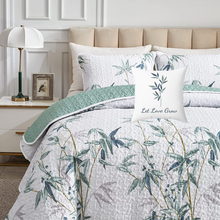 Load image into Gallery viewer, Botanical Green Leaves Accent Pillow
