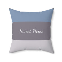 Load image into Gallery viewer, Boho Blue Grey Accent Pillow
