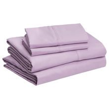 Load image into Gallery viewer, Solid Lavender Deep Pocket 4 Piece Sheet Set
