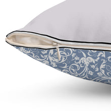 Load image into Gallery viewer, Boho Blue Grey Accent Pillow
