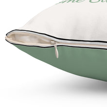 Load image into Gallery viewer, Botanical Green &amp; Gold Accent Pillow
