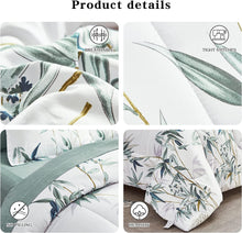 Load image into Gallery viewer, Botanical Green Leaves Reversible 7 Piece Comforter Set
