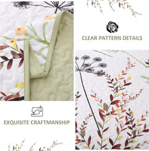 Load image into Gallery viewer, Country Rustic Floral 3 Piece Reversible Quilt Set
