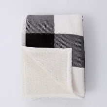 Load image into Gallery viewer, Safdie Blankets &amp; Throws Black &amp; White - Plush Velvet Throw Blanket
