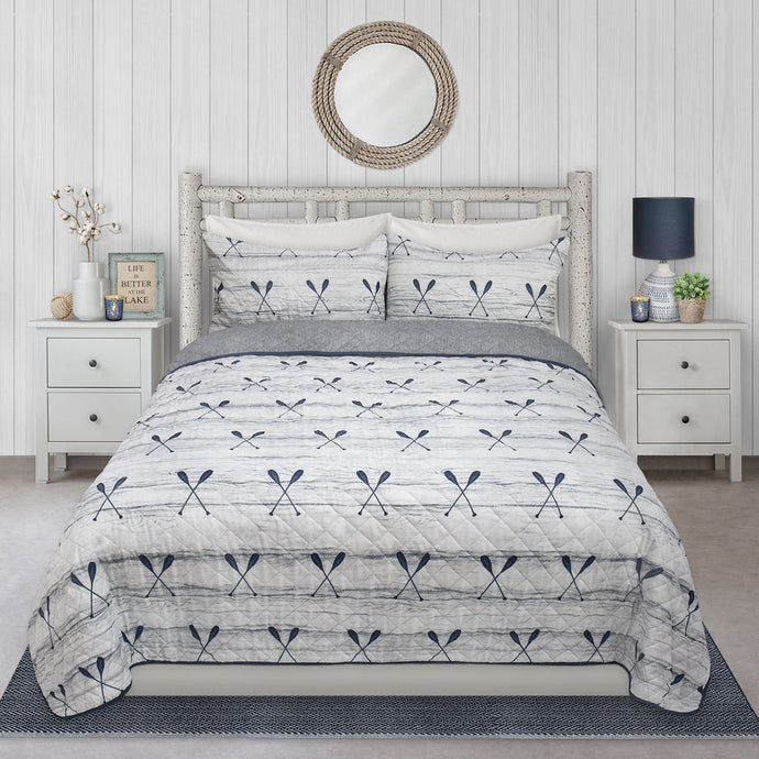 Safdie Quilt Set Canoe Paddles - 3 Piece Quilt Set