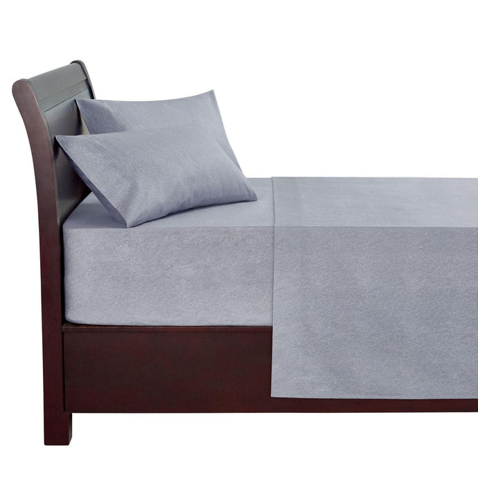 Maxtona Sheet Sets Solid Grey - 4 Piece 100% Cotton Flannel Sheets