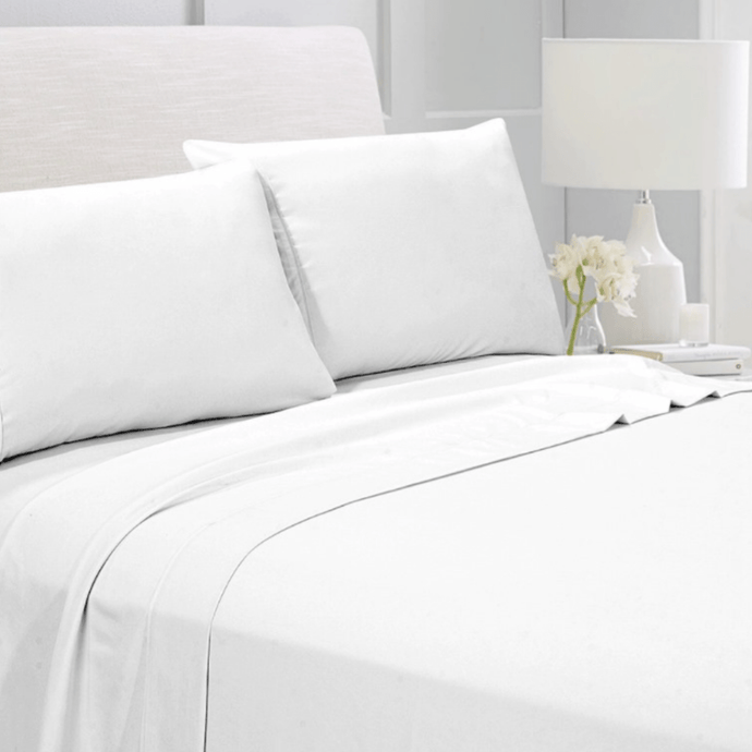 Safdie Sheet Sets Solid White - 6/4 Piece Sheet Set