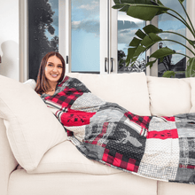 Load image into Gallery viewer, Safdie Weighted Blanket Forest Patchwork - Weighted Blanket 10 LBS (4.54 Kg)
